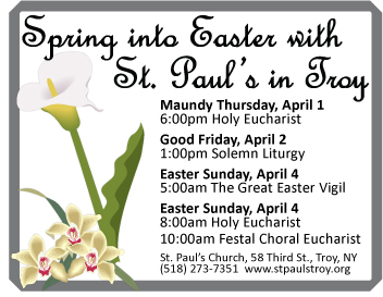 St. Paul's Church Easter ad